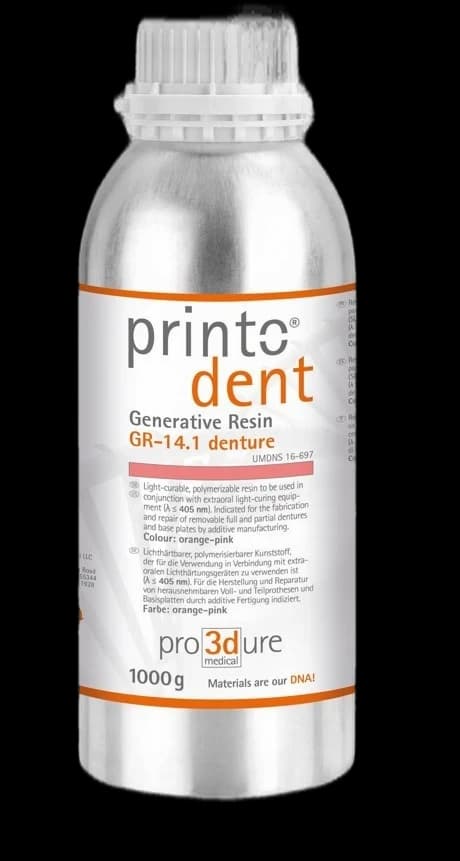 Resin Pro3Dure Printodent GR-14.1 denture 1kg light-pink
